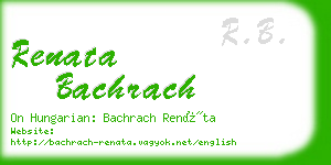 renata bachrach business card